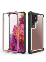 Shockproof Clear Frame Samsung Galaxy Case - HoHo Cases For Samsung Galaxy S20 / Rose Gold