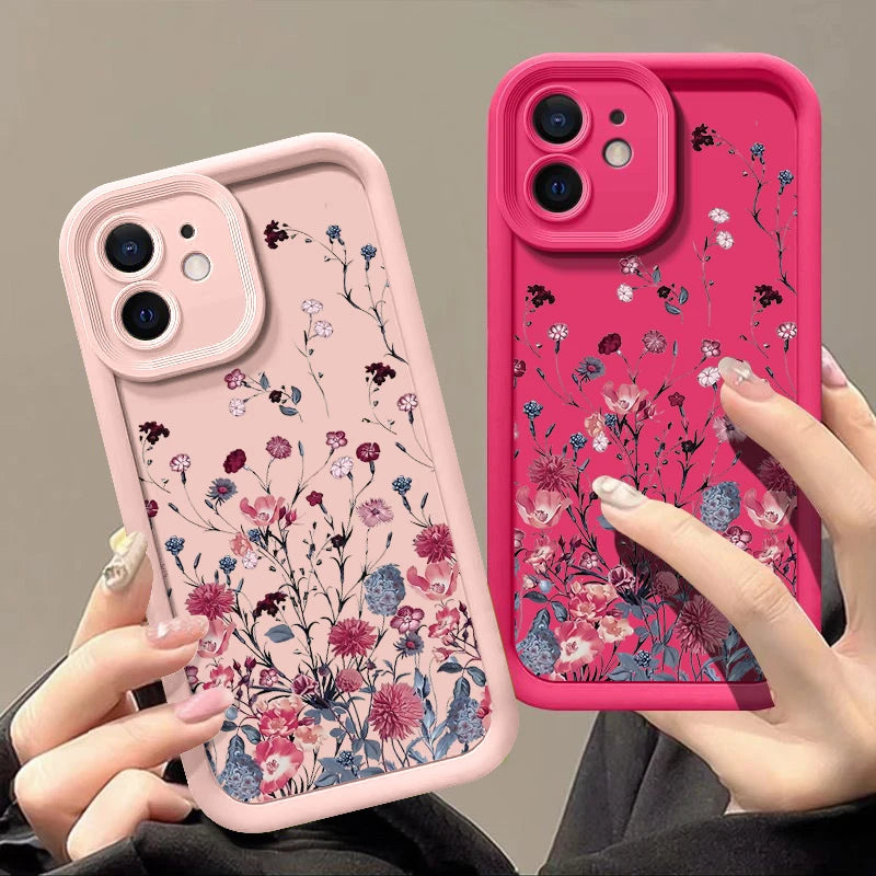 Shockproof Bumper Flower iPhone Case