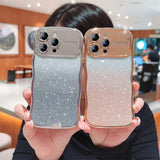 Plating Gradient Transparent Glitter iPhone Case