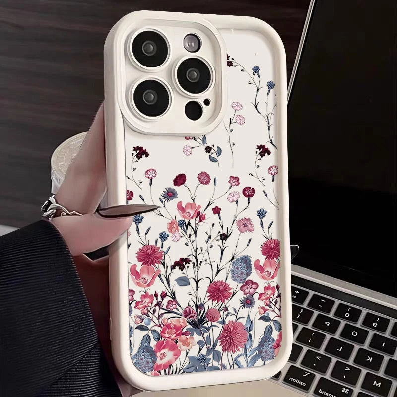 Shockproof Bumper Flower iPhone Case