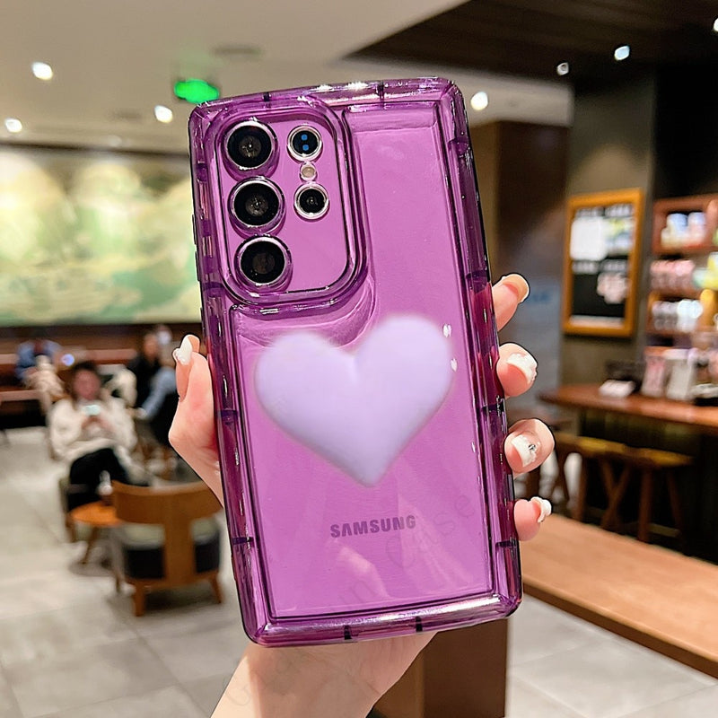 Cute 3D Love Samsung Galaxy Case - HoHo Cases For Samsung Galaxy S23 / Full Purple
