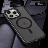 Magnetic Luxury Matte Translucent iPhone Case