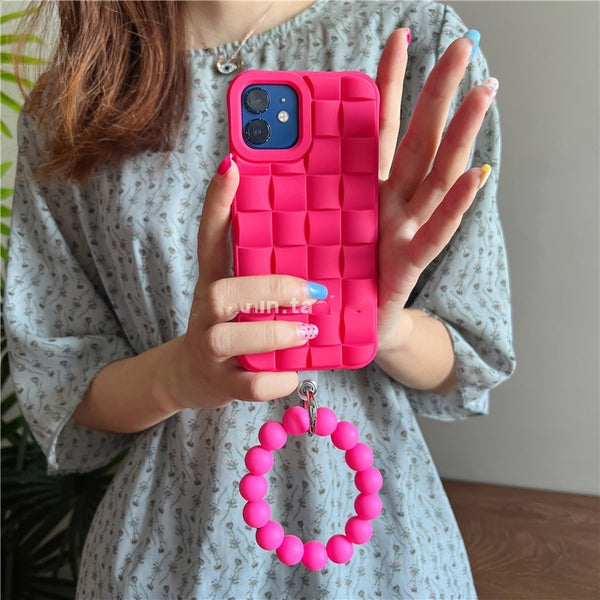 3D Weave Bracelet Soft Silicone iPhone Case