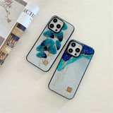 Nordic Silicone Marble Epoxy iPhone Case