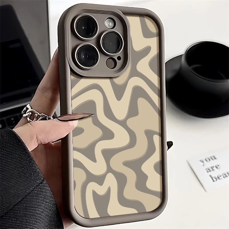 Striped Shockproof Bumper iPhone Case