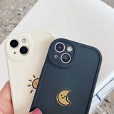 Cute Moon & Sun Soft Silicone iPhone Case - HoHo Cases