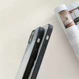 Nordic Silicone Marble Epoxy iPhone Case