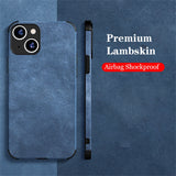 Luxury Shockproof Matte Lambskin iPhone Case - HoHo Cases