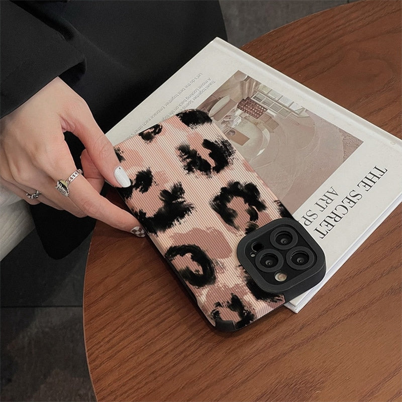 Fashion Retro Leopard-Print iPhone Case - HoHo Cases