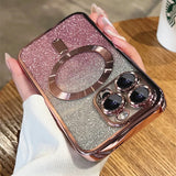 Plating Gradient Glitter for iPhone 16 Cases