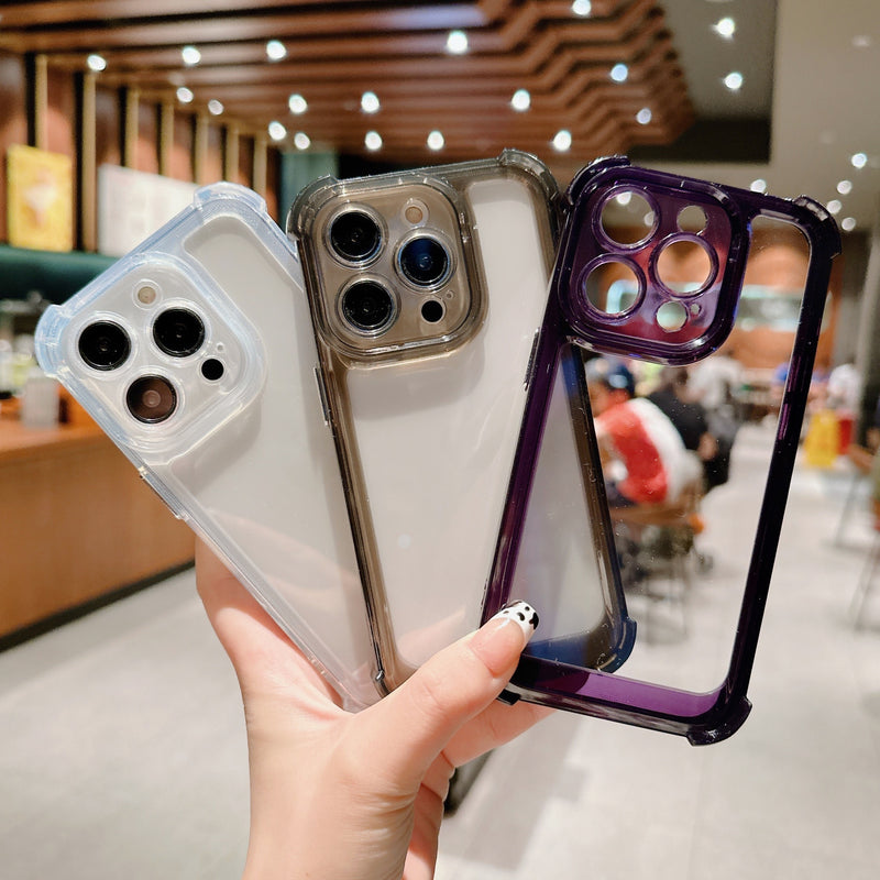 Luxury Shockproof Transparent iPhone Case