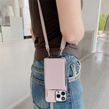 Luxury Crossbody Zipper Wallet iPhone Case - HoHo Cases