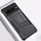 Transparent Heavy Duty Google Pixel Case - HoHo Cases For Google Pixel 6a / Black-01