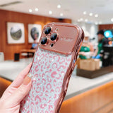 Luxury Plating Glitter Leopard iPhone Case