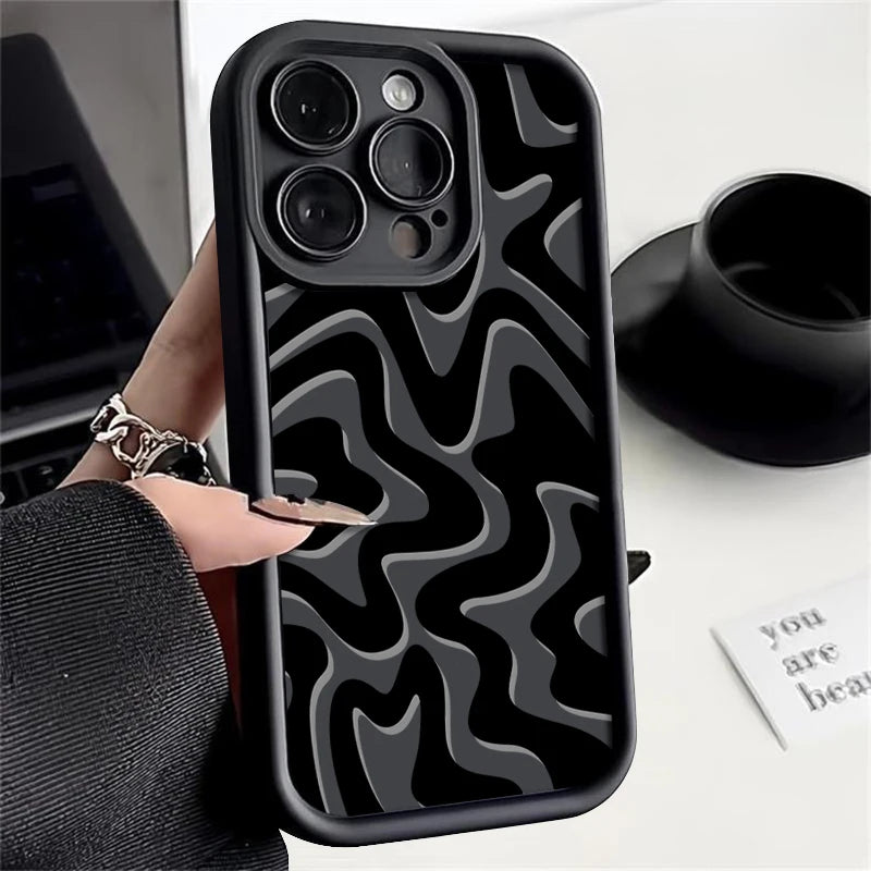 Striped Shockproof Bumper iPhone Case