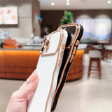 Luxury Plating Wave Edge iPhone Case