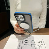 Magnetic Luxury Matte Translucent iPhone Case