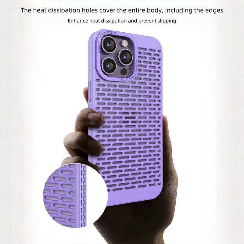 Luxury Heat Dissipation Mesh iPhone Case