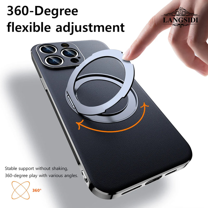 Elegant Magnetic Ring iPhone Case