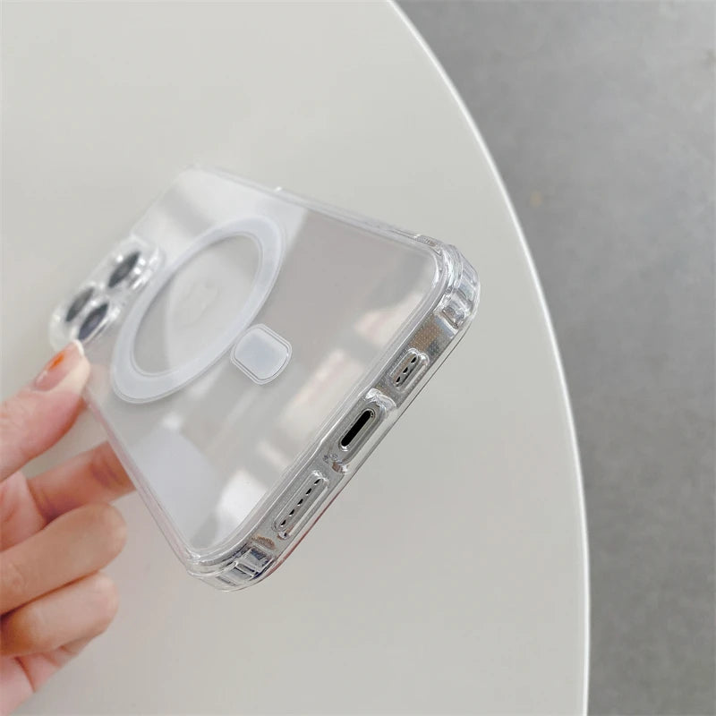 Transparent Magsafe Silicone iPhone Case