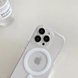 Transparent Magsafe Silicone iPhone Case