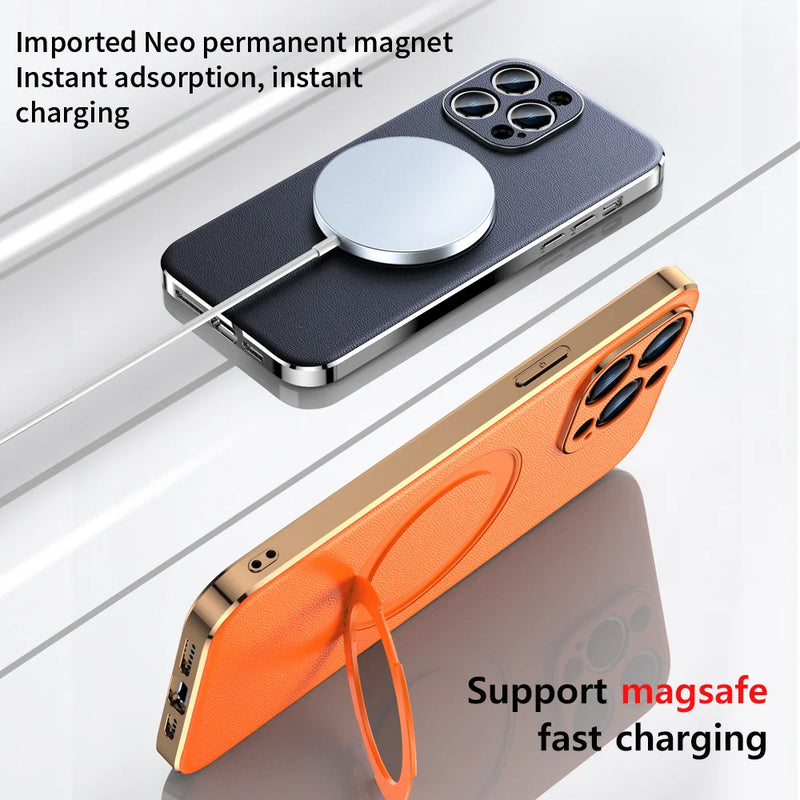 Elegant Magnetic Ring iPhone Case