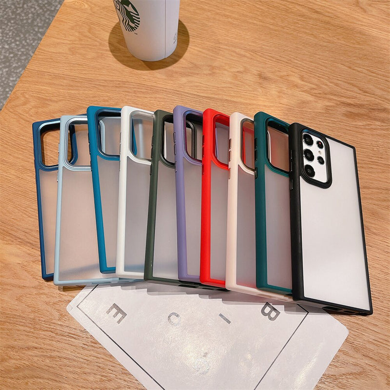 Armor Shockproof Matte Clear Samsung Case - HoHo Cases