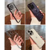 Luxury Plating Transparent Silicone iPhone Case - HoHo Cases