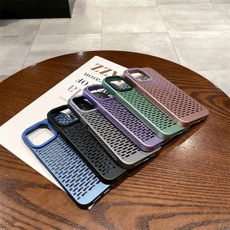 Luxury Heat Dissipation Mesh iPhone Case