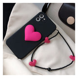 Wrist Bracelet 3D Heart Samsung Galaxy Case