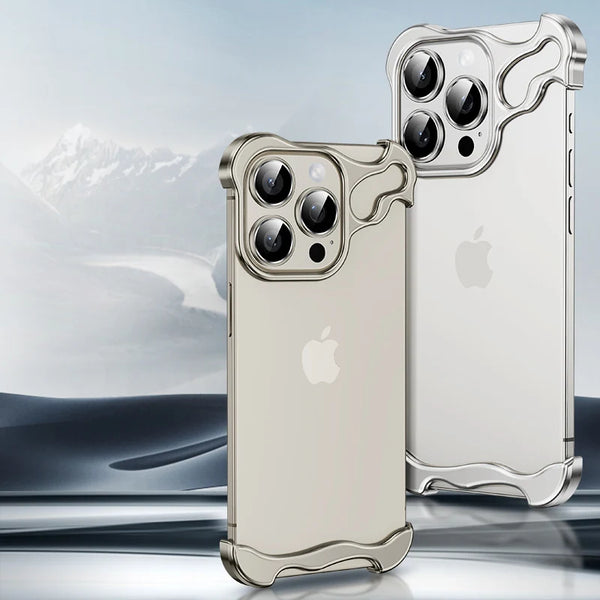 Metal Rimless Titanium Alloy iPhone Case