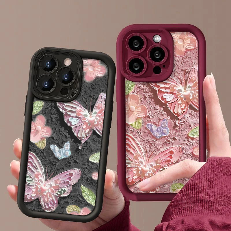 Oil Painting Butterfly iPhone Case