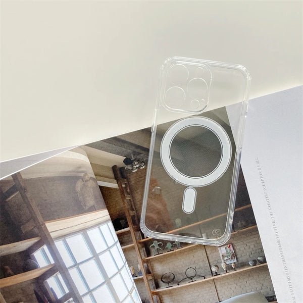 Transparent Magsafe Silicone iPhone Case