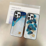 Nordic Silicone Marble Epoxy iPhone Case