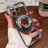 Cute Holder Plating iPhone Case