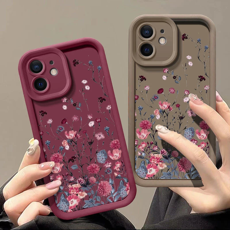 Shockproof Bumper Flower iPhone Case