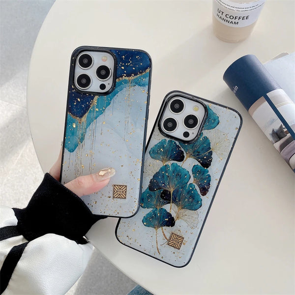 Nordic Silicone Marble Epoxy iPhone Case