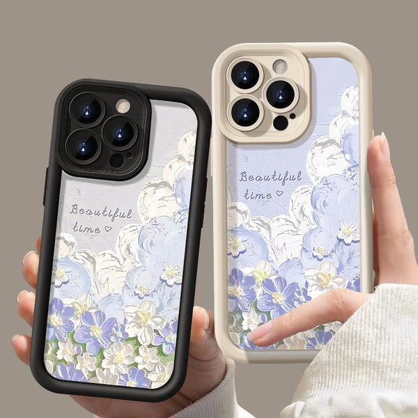 Oil Painting Flowers iPhone Case