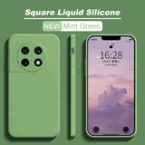 Shockproof Square Liquid Silicon Google Pixel Case - HoHo Cases Google Pixle 8 Pro / Minit Green