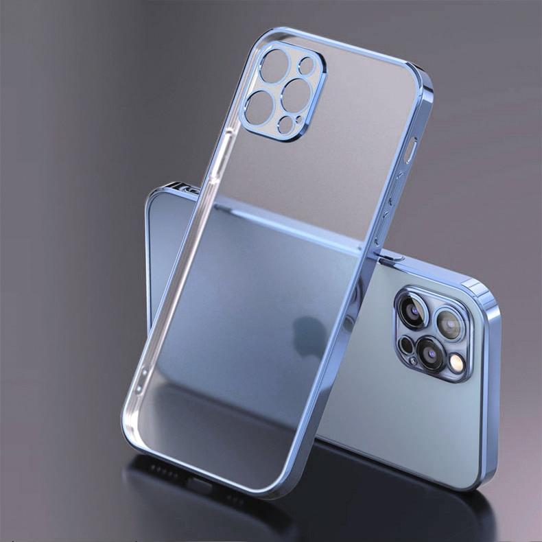 Plating Matte Transparent iPhone Case