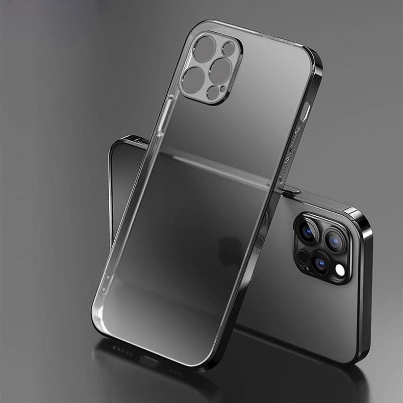 Plating Matte Transparent iPhone Case