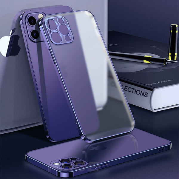 Plating Matte Transparent iPhone Case - HoHo Cases