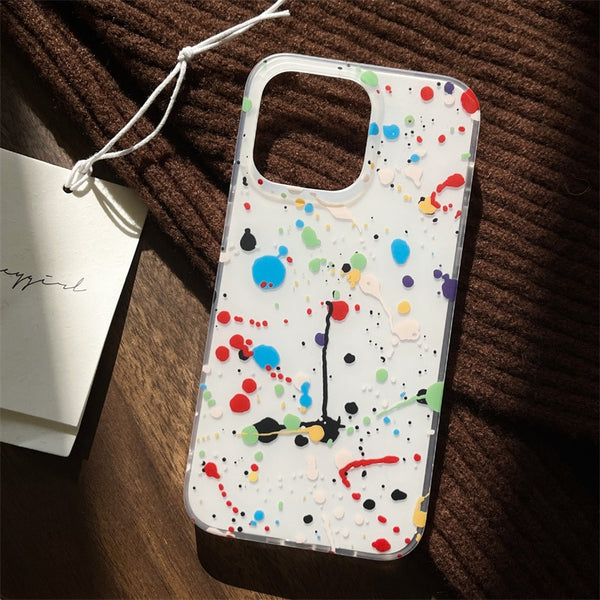 Splashed-Ink Abstract Art Shockproof iPhone Case