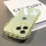 Cute Transparent Silicone Bumper iPhone Case - HoHo Cases For iPhone 14 / Yellow
