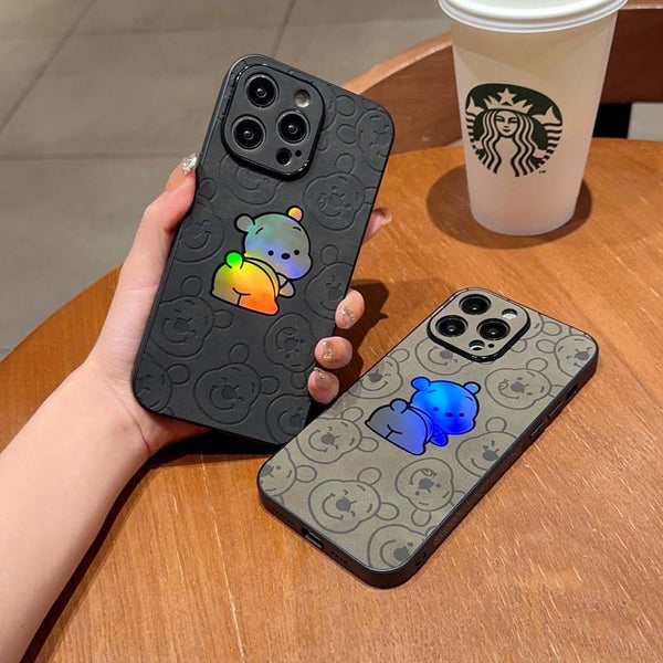 Luxury Bear Laser iPhone Case