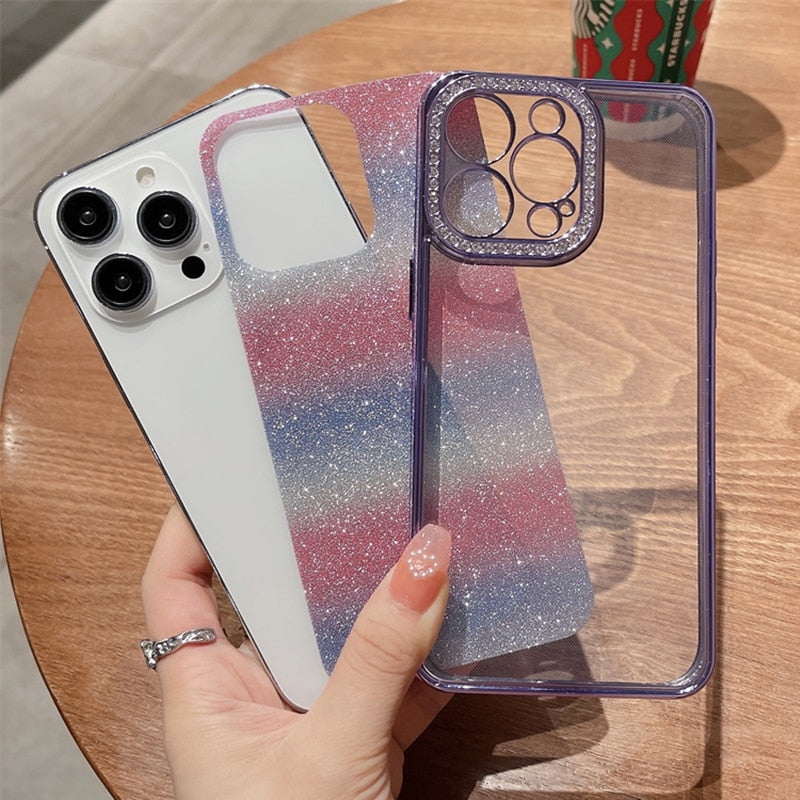 Glitter Rainbow Gradient iPhone Case - HoHo Cases