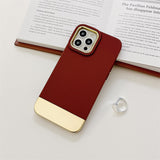 Dual Contrast Plating iPhone Case - HoHo Cases For iPhone 11 / Wine Red