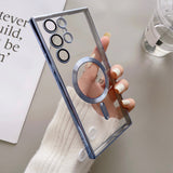 Luxury Clear Plating MagSafe Samsung Galaxy Case - HoHo Cases