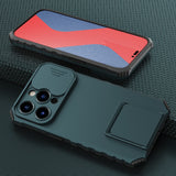 Camera Protection Armor iPhone Case - HoHo Cases for iPhone 14 / Dark Green