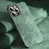 Luxury Vintage Leather iPhone Case - HoHo Cases For iPhone 11 / Dark Green